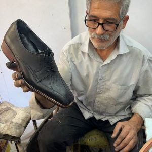 کفش دستدوز تمام چرم مردانه اصل تبریز مدل ساواش
